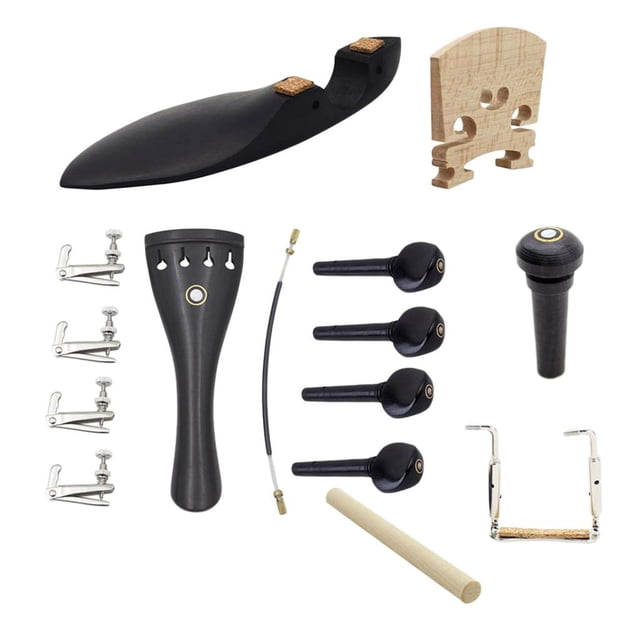 Set de Violin Fiddle Accesorio de Reemplazo Tamaño 4/4 Sunnimix Juego de bricolaje de piezas de violín