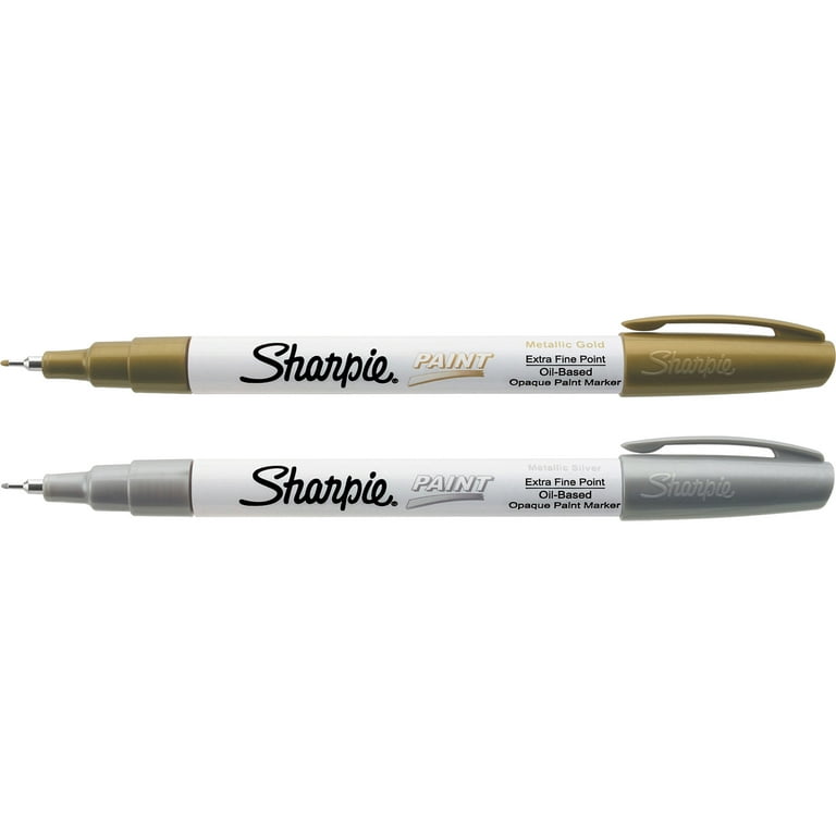 Sharpie Paint Markers Extra Fine Point Metallic Gold Ink - Office