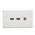 thumbnail image 1 of Placa de pared de interfaz multimedia Nikou 2 puertos 4K HD Ethernet, 1 of 9