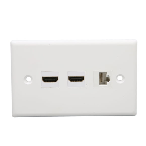 Placa de pared de interfaz multimedia Nikou 2 puertos 4K HD Ethernet