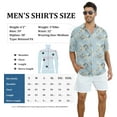 thumbnail image 7 of Wespornow Mens Hawaiian Shirts Short Sleeve Floral Tropical Beach Casual Button Down Shirts Grey Leaves XXL, 7 of 7