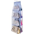 thumbnail image 1 of CPDD Hanging Handbag Purse Organizer,Breathable Polyester Fiber+PVC Handbag Organizer,8 Easy Access Pockets,Wardrobe Closet Space Saving Organizers System,Washable,46 L x 13.8W (C-Light Gray), 1 of 8