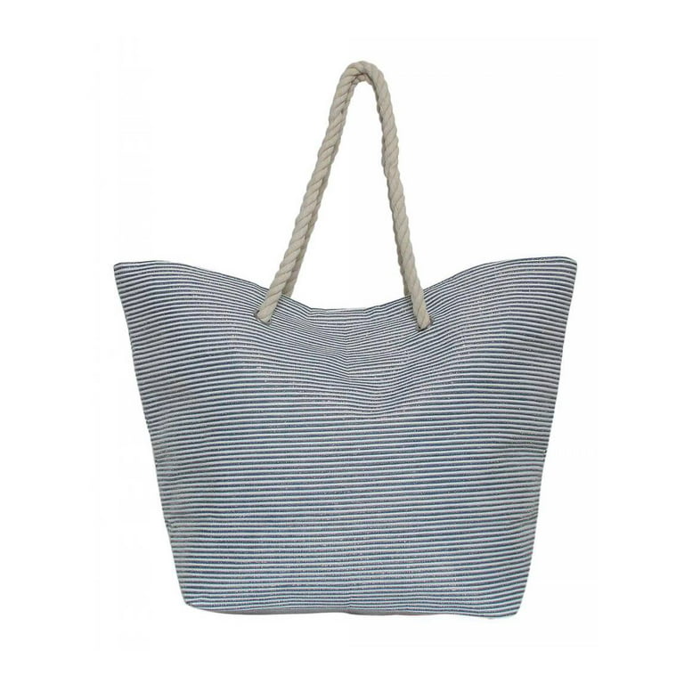 Cappelli Straworld Shimmering Tote Bag Navy Walmart