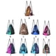 thumbnail image 2 of Sonducket Mochila ligera con cordón, versátil y práctica, con lentejuelas de sirena, mochila deportiva Mochilas Plata roja rosa, 2 of 6