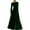 Green, variant on IWRICH Women's Velvet Maxi Dress Crew Neck Long Sleeve High Waist with Belt Floor Length Party Dresses Red XL