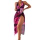 thumbnail image 1 of Gibobby Trajes de Baño Mujer Completos Nuevo estampado de mujer con cuello colgante, falda sexy, traje de baño de aguas termales, cárdigan, traje de baño(Rosa caliente,CH), 1 of 5
