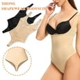 thumbnail image 2 of MANIFIQUE Thong Shapewear Bodysuit for Women Tummy Control Open Bust Body Shaper Slimmer Shaping Thong, 2 of 6