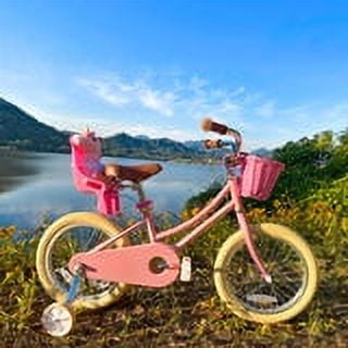 Bike Baby Doll Carrier Seat With Straps - Handlebar Attachment For 12, 14, 16 Inch Kids Bicycles, Stuffed Animal Holder