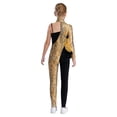 thumbnail image 2 of YiZYiF Combinaison de Danse Gymnastique Imprimée à Sequins pour Filles, Jaune 12, 2 of 7