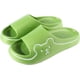 thumbnail image 1 of Pantuflas tipo almohada Oso de Fresa para mujer y hombre Antideslizantes Sandalias de baño Punta abierta Verde 39-40, 1 of 5