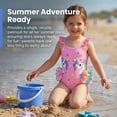 thumbnail image 5 of Girls One Piece Cartoon Swimsuit with Colorful Ruffles Design Cute Character Swimwear for Kids Girls 5-6 Years, 5 of 10