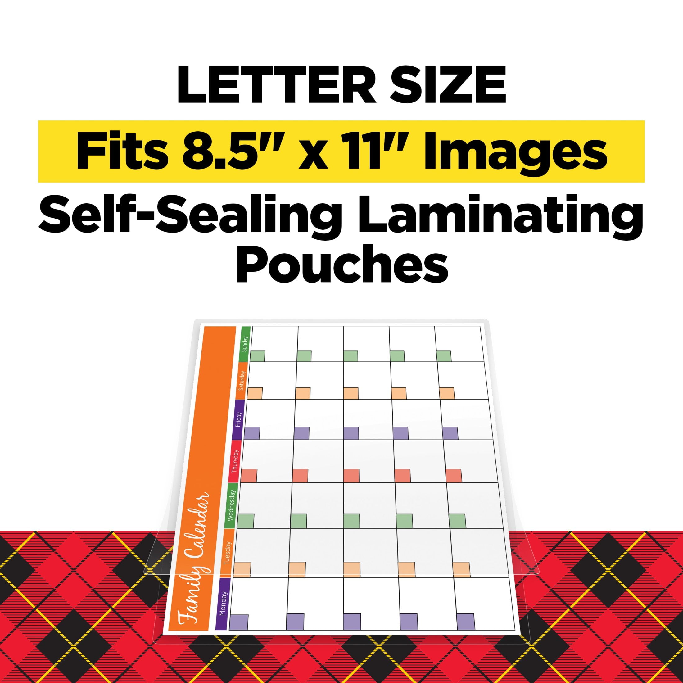 (3 pack) Scotch Self-Seal Laminating Pouches, 10 Count, Letter Size 8.5" x 11", 3 Mil Thick