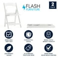 thumbnail image 3 of Flash Furniture Hercules Series Adult Comfortable Resin Folding Event Chairs, Set of 2, White, 3 of 19