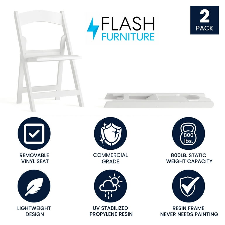 Flash Furniture Hercules Series Adult Comfortable Resin Folding