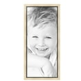 thumbnail image 2 of ArtToFrames 15" x 34" Silver with Black Lip Picture Frame, 15x34 inch Multi Wood Poster Frame (WOM-5193),  Pack, 2 of 7