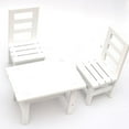 thumbnail image 4 of Juego de Sillas de Mesa de Comedor en Miniatura para 1:6 para Accesorios de Muebles de Muñeca de 12 Pulgadas (blanco, Rosa, Verde, Neg Macarena Sillas de mesa de comedor de casa de muñecas, 4 of 7