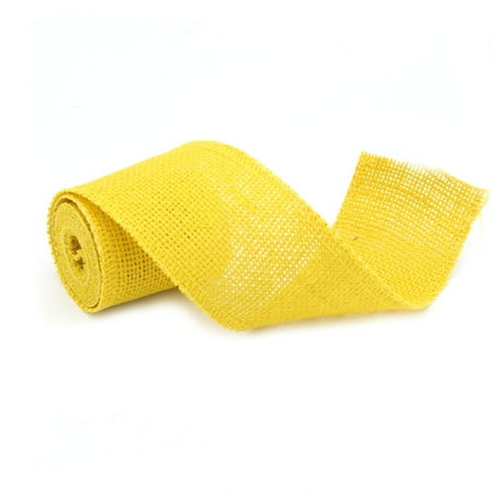 UPOUART 1Set Yellow Jute Burlap Ribbon for Rustic Christmas and Wedding