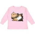 thumbnail image 3 of Inktastic Cute Long Haired Guinea Pig Boys or Girls Long Sleeve Toddler T-Shirt, 3 of 5