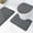 Dark Gray, variant on Mecorevxz Bathroom Toilet Cover Bathroom Mats Absorbent Printed Floor Mats Bathroom Toilet 3 Piece Floor Mats Set,Gray