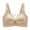 Khaki, variant on Womens Net Breathable Bras Without Steel Sagging Wireless Push Up Solid Color Bras