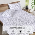 thumbnail image 5 of RUVANTI Flannel Sheets King Size - 100% Cotton Brushed King Size Sheets Set - Deep Pockets 16 Inches Bed Sheets - All Seasons Breathable & Extra Soft - Warm & Cozy, 4 Piece, Dry Winter, 5 of 7