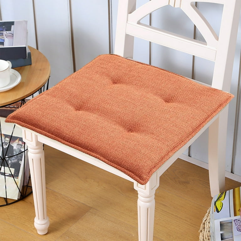 Linen chair cushions with ties sale