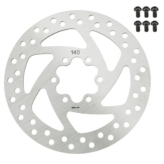 140mm Scooter Brake Disc, Stainless Steel Replacement for Enhanced Heat Dissipation  Durability