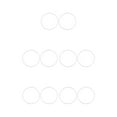 thumbnail image 1 of Maytalsory 2x Durable Rubber Rings For Barstool Base Reliable Easy Setup For Floor white 55cm 5Set, 1 of 6