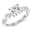 Platinum, variant on 2.13 Carat LAB GROWN DIAMOND Twisting Infinity Gold & Split Shank Pave Set Princess Cut Diamond Engagement Ring (E-F Color VS2-SI1 Clarity 2 Ct Center) Platinum Size: 9
