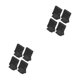 thumbnail image 1 of Cateissary Las almohadillas inferiores de goma de 4 piezas reducen el ruido y los pisos con tecnología de aislamiento Fácil instalación Negro 2Conjunto, 1 of 1
