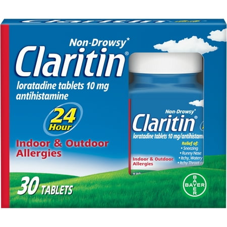 Claritin 24 Hour Non-Drowsy Allergy Relief Tablets,10 mg, 30 (Best Non Prescription Allergy Medicine)