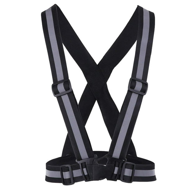 Sonducket 1 Uds chaleco Reflector ropa de seguridad para bicicleta equipo de ciclismo al aire libre arnés elástico chaqueta de bicicleta para montar de Type5 NO5 Sonducket OD1235-05