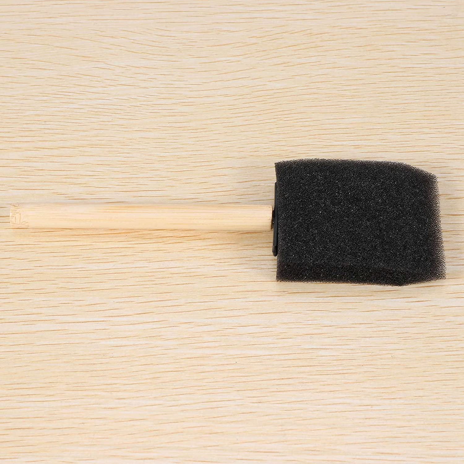 2 Inch Foam Sponge Brush with Wooden Handle (40 Pack!)