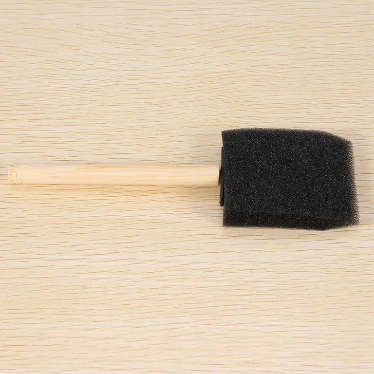Pro Grade 2 inch Foam Sponge Wood Handle Paint Brush Set (48 Value Pack) Lightwe