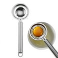 thumbnail image 3 of Stainless Steel Egg Yolk White Separator Sieve | Handheld Egg Separator Divider | Easy Clean Kitchen Tool | Eco-Friendly Utensil | 1 Piece | 21.8 x 8.5cm, 3 of 7