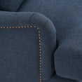 thumbnail image 7 of Carolayne Upholstered Accent Chair Comfy Armchair with Pillows for Living Room, Bedroom, Navy Blue, 7 of 7