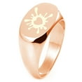 thumbnail image 1 of Sterling Silver Heart Love Splatter Engraved Oval Flat Top Polished Ring, 1 of 1