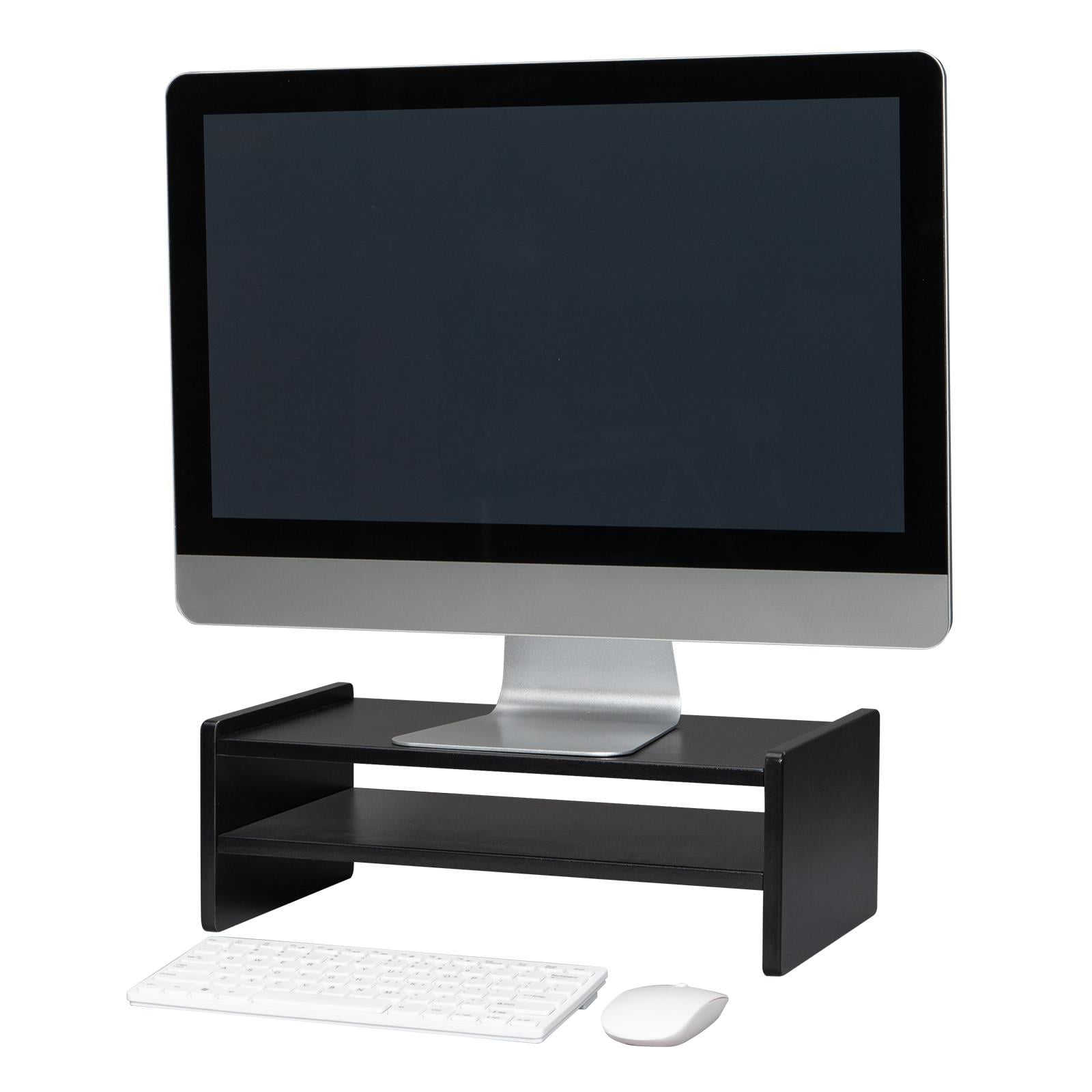 Winado Computer Monitor Stand Clamp Desk TV Shelf Risers, 2 Tiers Stand