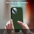 thumbnail image 5 of [5 in 1 for iPhone 11 Case 6.1 inch, with 2 Pack Screen Protector + 2 Pack Camera Lens Protector, Liquid Silicone Slim Shockproof Protective Phone Case [Microfiber Lining]… (Dark Green), 5 of 14