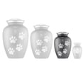 thumbnail image 4 of Reminded Pet Cremation Urns for Dog and Cat Ashes, Brass Memorial Paw Print Urn - Small Up to 35 Pounds Gray, 4 of 7