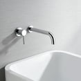 thumbnail image 5 of Sumerain Wall Mount Tub Faucet,Bathroom Tub Filler with Long Spout,Chrome,Single Left-Handed Handle, 5 of 7