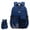 Blue, variant on Multi-Pocket Laptop Backpack with Water Bottle Mesh Pockets, Lightweight Bookbag for College Travel Work Daily Commute, Multiple Solid Color Options