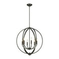 thumbnail image 3 of Colson 6 Light Chandelier in Matte Black with Pewter, 3 of 10