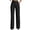 AN14_Black, variant on Striped Pants for Women Straight Leg High Waisted Business Work Casual Slacks Dressy Palazzo Trouser with Pockets Khaki 2XL