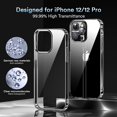 thumbnail image 2 of Funda transparente para teléfono iPhonex/xs, no amarillea la funda protectora para teléfono a prueba de golpes Adepaton FRWJ-SY223-14, 2 of 5