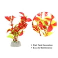 thumbnail image 3 of Unique Bargains 2 Pcs Aquarium Plants Decorations Artificial Aquatic Plant Red 3.94", 3 of 7