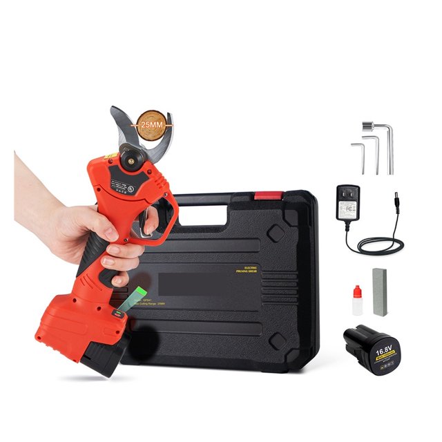 25mm/30mm/40mm Cordless Pruner Shear Efficient Fruit Tree Bonsai Pruning Electric Tree Branches Cutter 16.8V/21V Battery