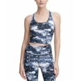 thumbnail image 2 of Calvin Klein Women's Printed Racerback Cropped Tank Top Medium Blue S, $40 NWT, 2 of 5