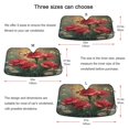thumbnail image 2 of Foldable Car Windshield Sunshade UV Sun Visor Protector Blocks UV Rays Keeps Vehicle Cool 55x27.6 Inch Red Carnations and Butterflies, 2 of 8