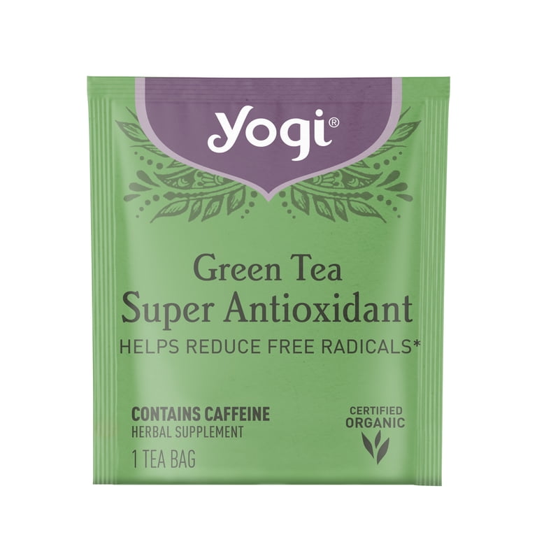 Yogi Organic Green Tea Bags, Super Antioxidant with Natural